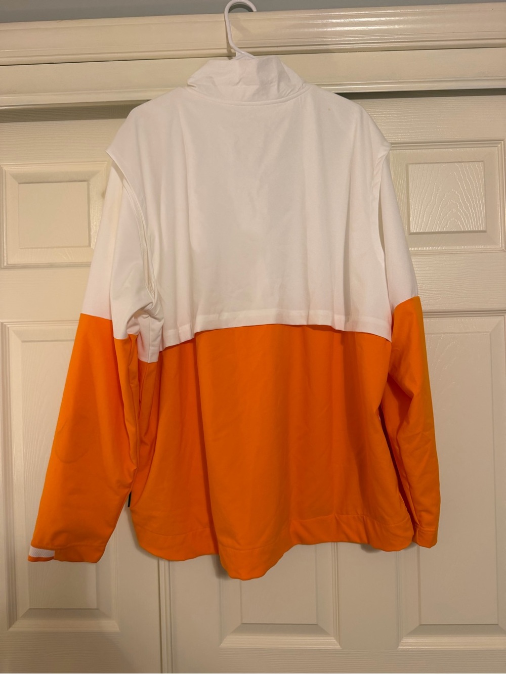 Men's Nike White/Tennessee Orange Tennessee Vols Half-Zip Lightweight jacket - Picture 3 of 3